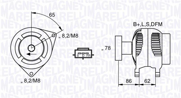 MAGNETI MARELLI Laturi 063377414010